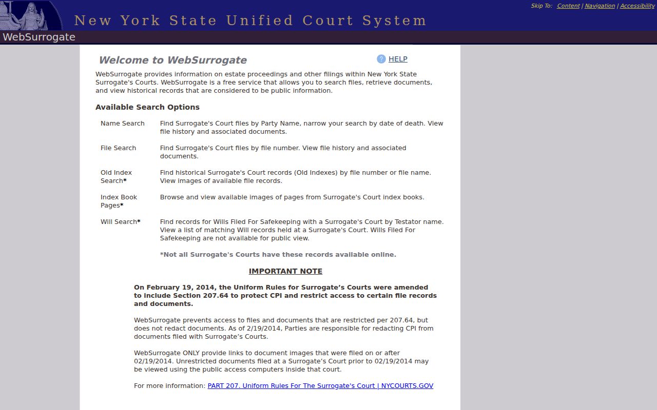 Monroe previous residents probate search in WebSurrogate